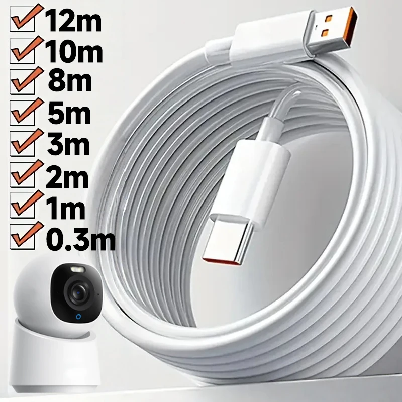 Durable Long USB-C Charging Cable - Power Extension