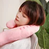50cm Question Mark Plush Capybara Pillow Stuffed Brown Pink Cartoon Animal Head Neck Support Pillow Nap Plushie Gift 4