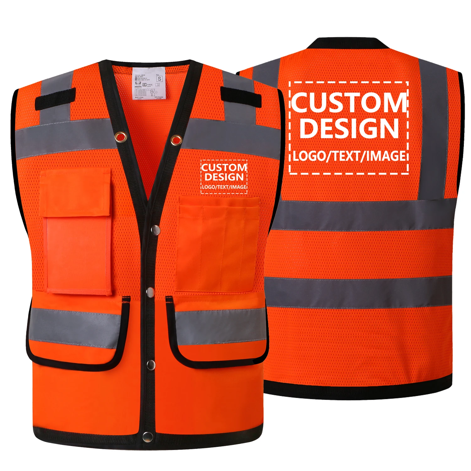 Customize Reflective Safety Vest for Men High Visibility Workwear