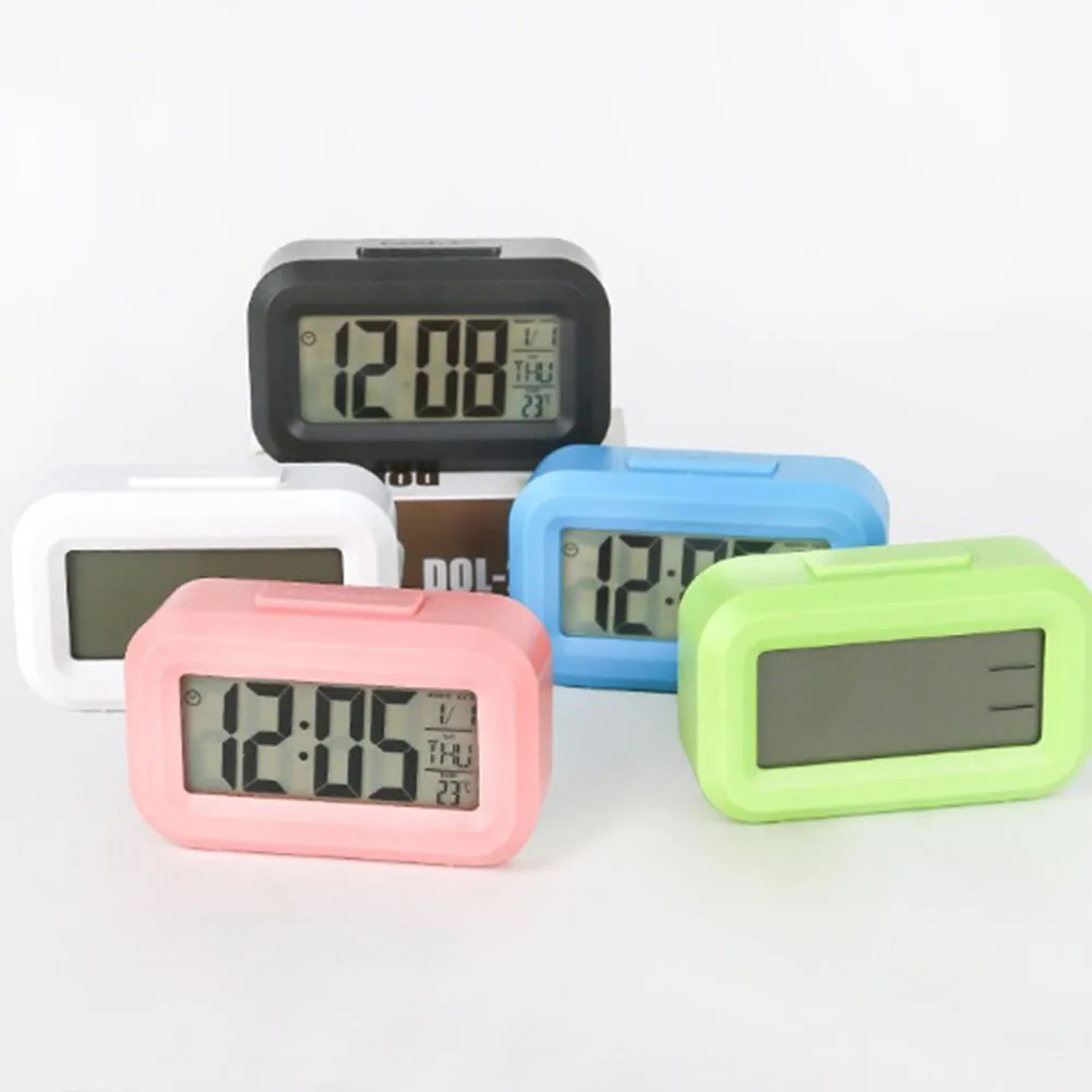 Alarm Clock Digital Alarm Clock Desktop Decor For Home/Office Household Supplies 9*2.5*5.5 Cm Multifunctional Clock 6
