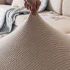 Thicken Stripe Jacquard Stretch Removable Sofa Seat Cushion Cover Washable for Living Room Kids Pets Furniture Protector 2
