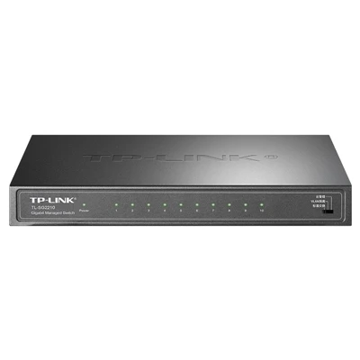 TP-LINK TL-SG2210 8 포트 기가비트 스위치, 풀 기가비트 클라우드 관리 스위치, SFP 광학 포트, 앱 웹 VLAN