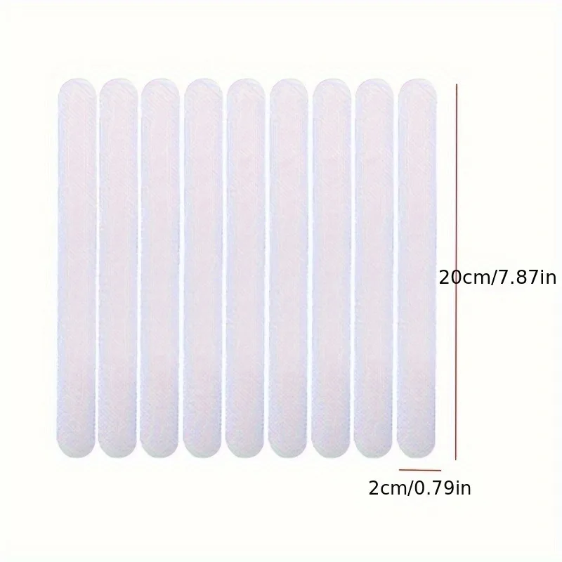 5pcs Anti Slip Strips Transparent Shower Stickers Bath Safety Strips Non Slip Strips for Bathtubs Showers Stairs Floors