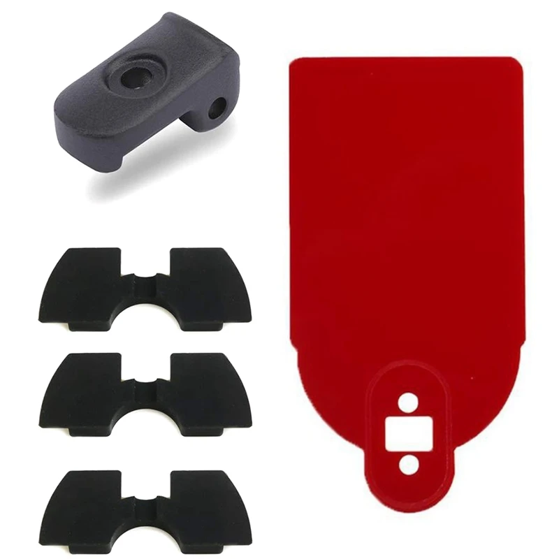 

1 Set Folding Buckle And Rubber Vibration Dampers Set & 1 Pcs License Plate Scooter Number Plate Holder