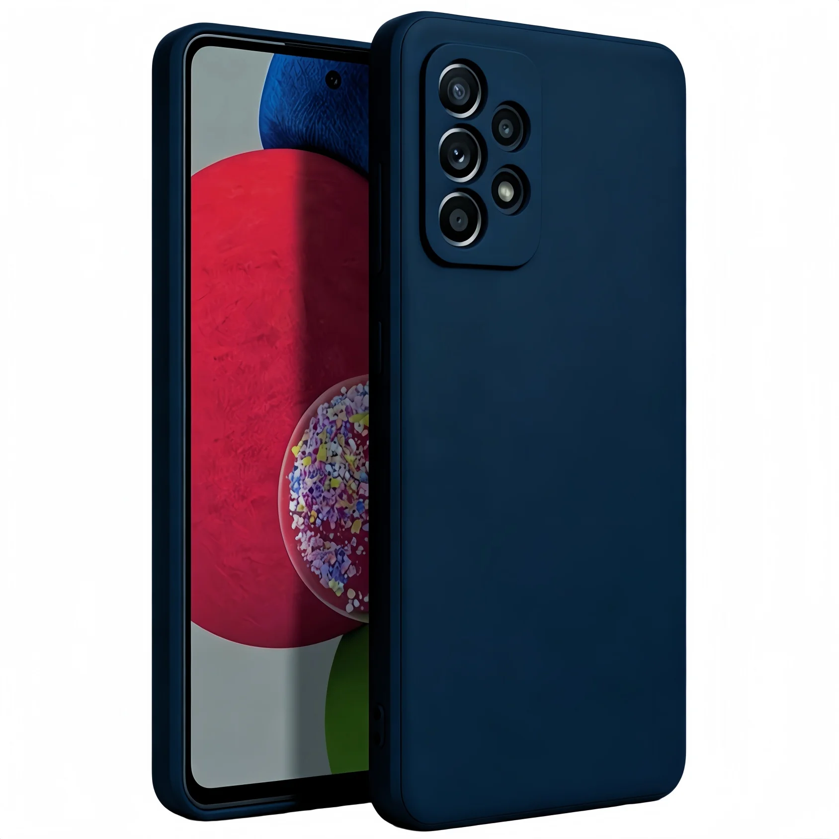 Noble Fashion Shockproof Protective Liquid Silicone Case - Solid Colour
