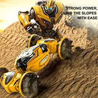 YDJ-D857 Remote Control Stunt Car 2.4GHz Transforming Amphibious Remote Control Car Remote Control Mode Twist and Transform 1