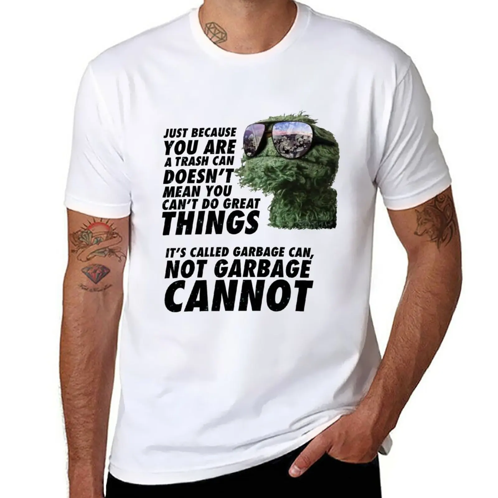 

New Garbage Can T-Shirt quick drying shirt plus size t shirts Short t-shirt t shirts men