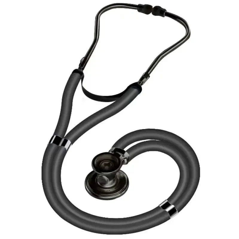 Multi functional dual head stethoscope, cardiology medical stethoscope, medical professional equipment
