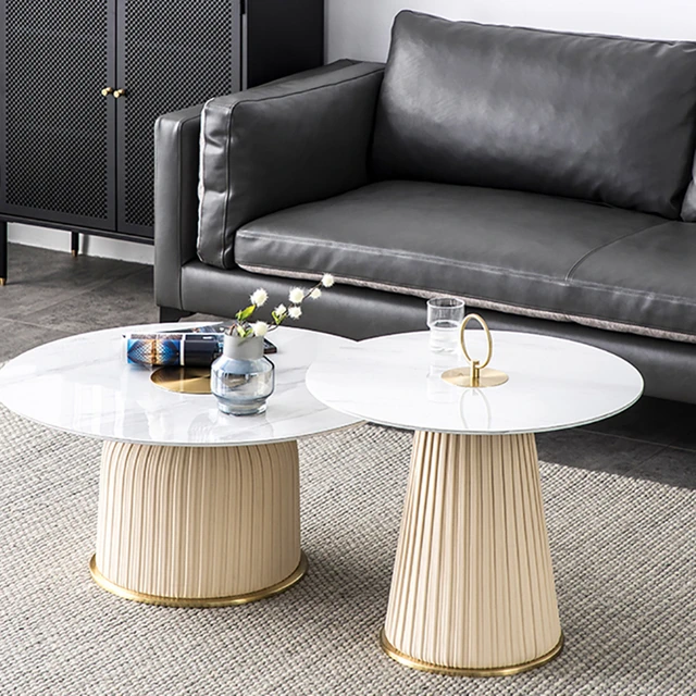 Nordic Glas Couch tisch für Haushalt Wohnzimmer Möbel Sofa Beistell tisch  kreative Designer Licht Luxus runde Tee tische - AliExpress