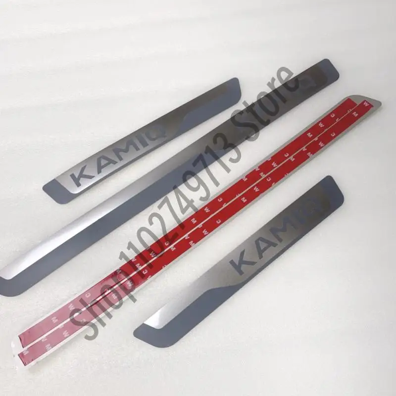 Skoda KAMIQ Car-styling Stainless Steel Scuff Plate/Door Sill Door Sill Scuff Plate Welcome Pedal Car Door Moulding Trim
