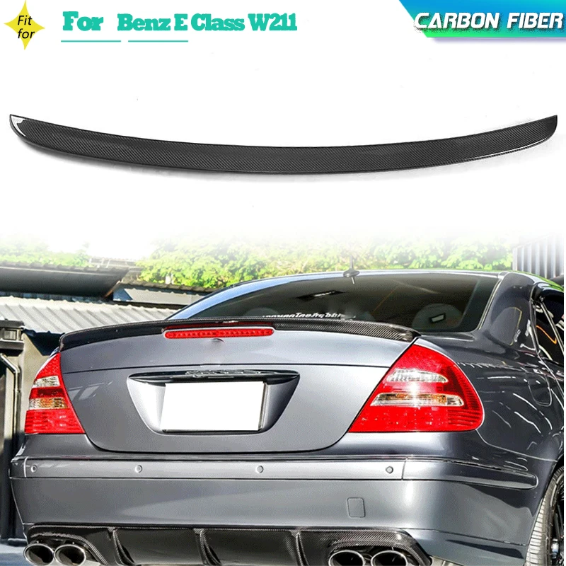 

Carbon Fiber Car Rear Trunk Wing Spoiler For Mercedes Benz E Class W211 E55 E63 AMG 2002-2008 Rear Trunk Boot Lip Spoiler Wing
