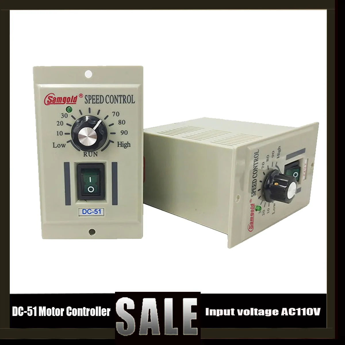 

Hot dc-51 Motor Governor Input Ac110v Permanent Magnet Brush Motor Controller Output 24v36v60v 90v Emergency Stop