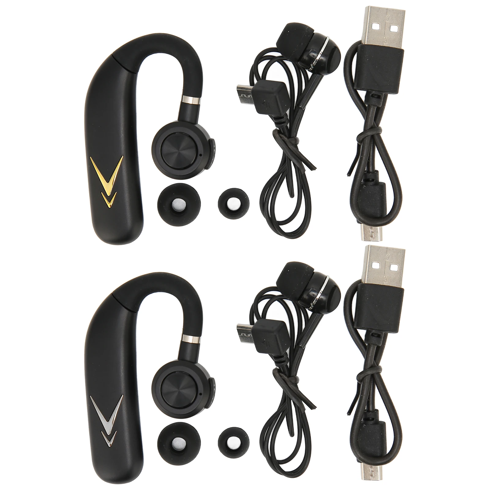 

Business Earphone Noise Cancelling Wireless Earbuds Voice Prompt Earhook Earphone For Driving Sports