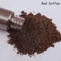 Purple Natural Mica Powder Pigments for DIY Art and Crafts - 25ml Shimmering Resin and Nail Gel Enhancer (Red Coffee)