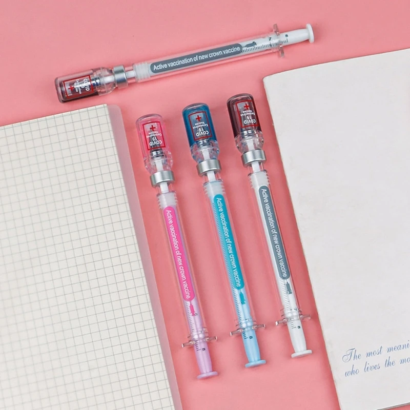 Zufällige 1-Spritzenstifte, kreativer Spaßstift, Neuheit, medizinische Kugelschreiber, Geschenk für Krankenschwestern, Krankenschwester, Arzt, Rollenspiel, Partyzubehör – Detail 8