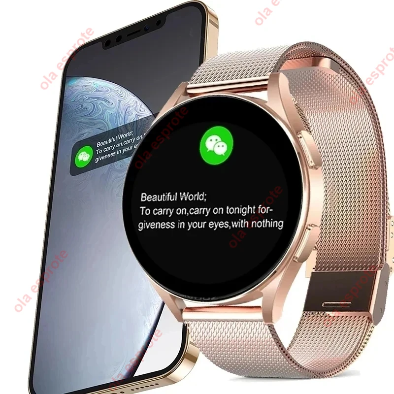 남녀공용 스마트 워치 6 프로 클래식 스마트 워치, 심박수 맞춤 다이얼, HD AMOLED 음성 통화, NFC GPS 트래커, 스포츠 시계, 2024 신제품