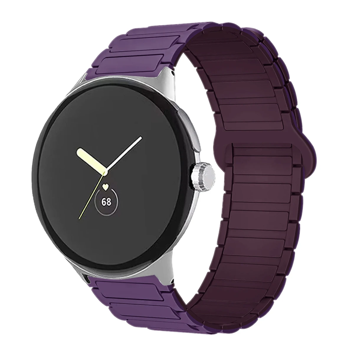 Magnetic Silicone Sport Band - Versatile 45mm Watchband Bracelet Accessory