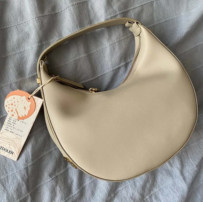 Limited -only few ZOOLER Original Bag Fashion luxury Genuine Leather Bags ladies Women Handbag First Cow Half Moon Purses#SC1005