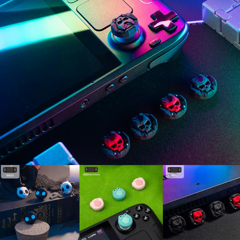 Armor Silicone Soft Thumb Stick Grip Cap Controller Di Gioco Joystick Cover Per Valvola Steam Deck Console Thumbstick Case Accessori