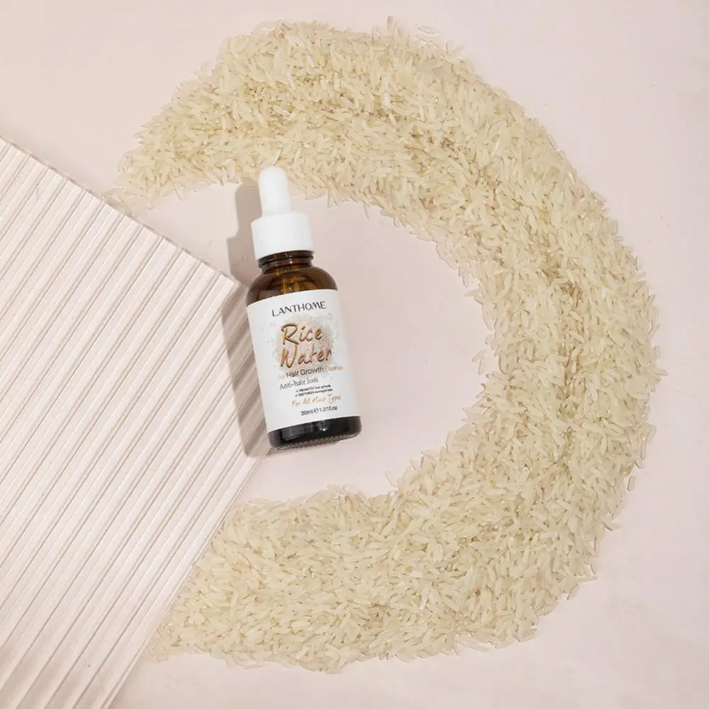 Rice Water Hair Growth Essencial Serum Thickener Regrowth Serum Treatments Oil Fast Grow Hair for Loss Care Products