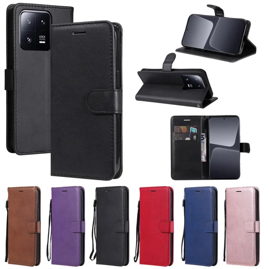 Custodia Per Xiaomi 13 Ultra 13Pro Poco F5 Per Redmi Note12Pro Plus A1 Plus Slot Per Schede Telefoniche Flip Custodia A Portafoglio In Pelle Pu Antiur