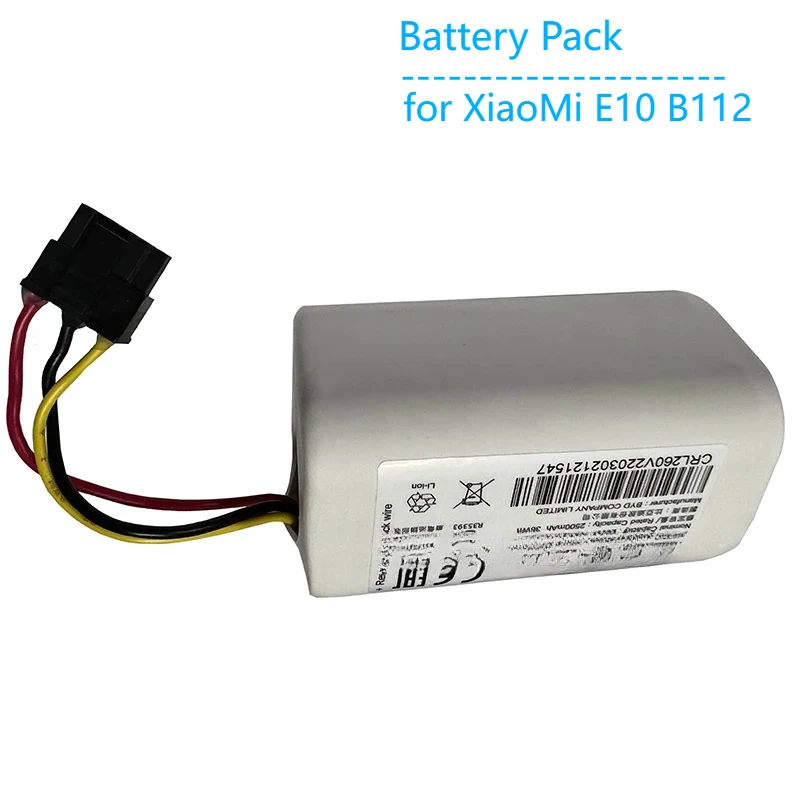 Bateria de Substituição para Xiaomi Mijia E10 E12 B112 Robot Aspirador de pó Original Novo Acessórios