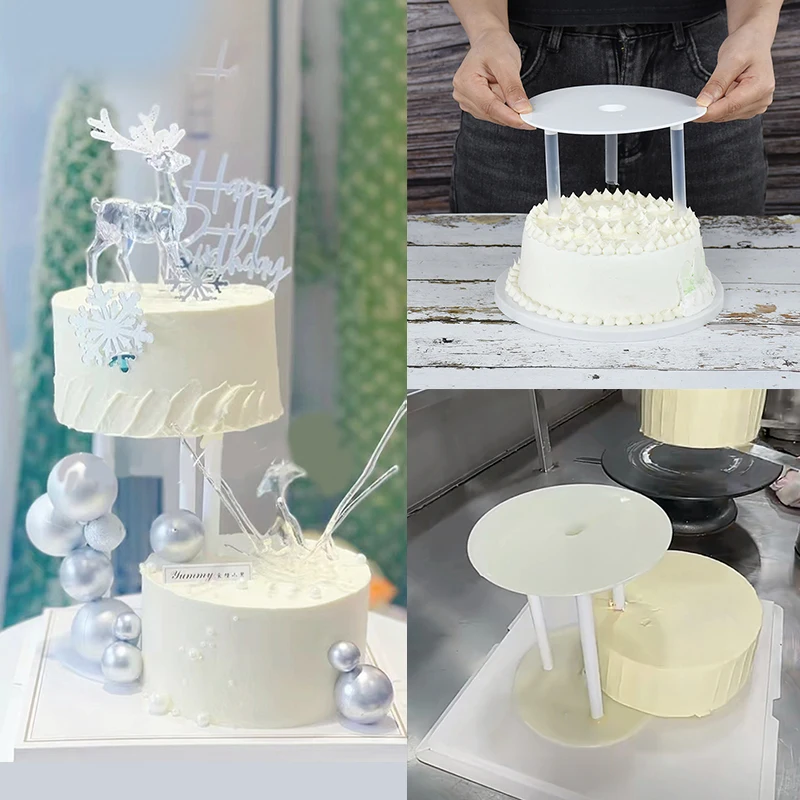 

1Set Multi-layer Cake Support Frame Practical Cake Stands Round Dessert Support Spacer Piling Bracket Kitchen DIY Cake Tools