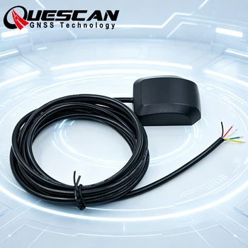 Antenna GPS Seriale TTL QUESCAN per Arduino STM32 ESP32, Modulo Ricevitore GPS NMEA 0183 con Sincronizzazione PPS, 9600 Baudrate