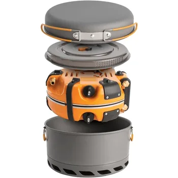 Genesis Basecamp Backpacking and Camping Stove Cooking System with Camping Cookware 2