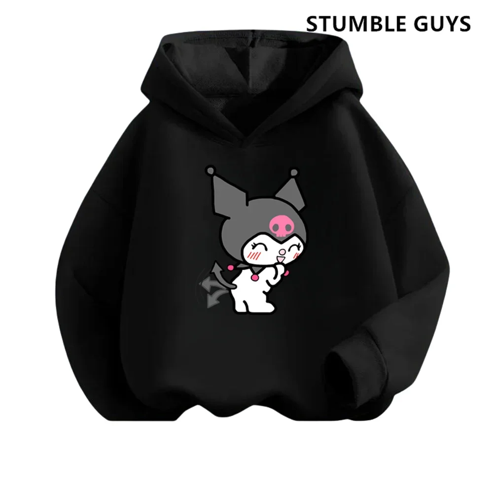 재밌는 패션 후드티, 90 년대 Y2k 고딕 후드티, 쿠로미 일본 쿠로미 후드티 세트, 여아 맨투맨 의류 상의, 맨투맨 의류