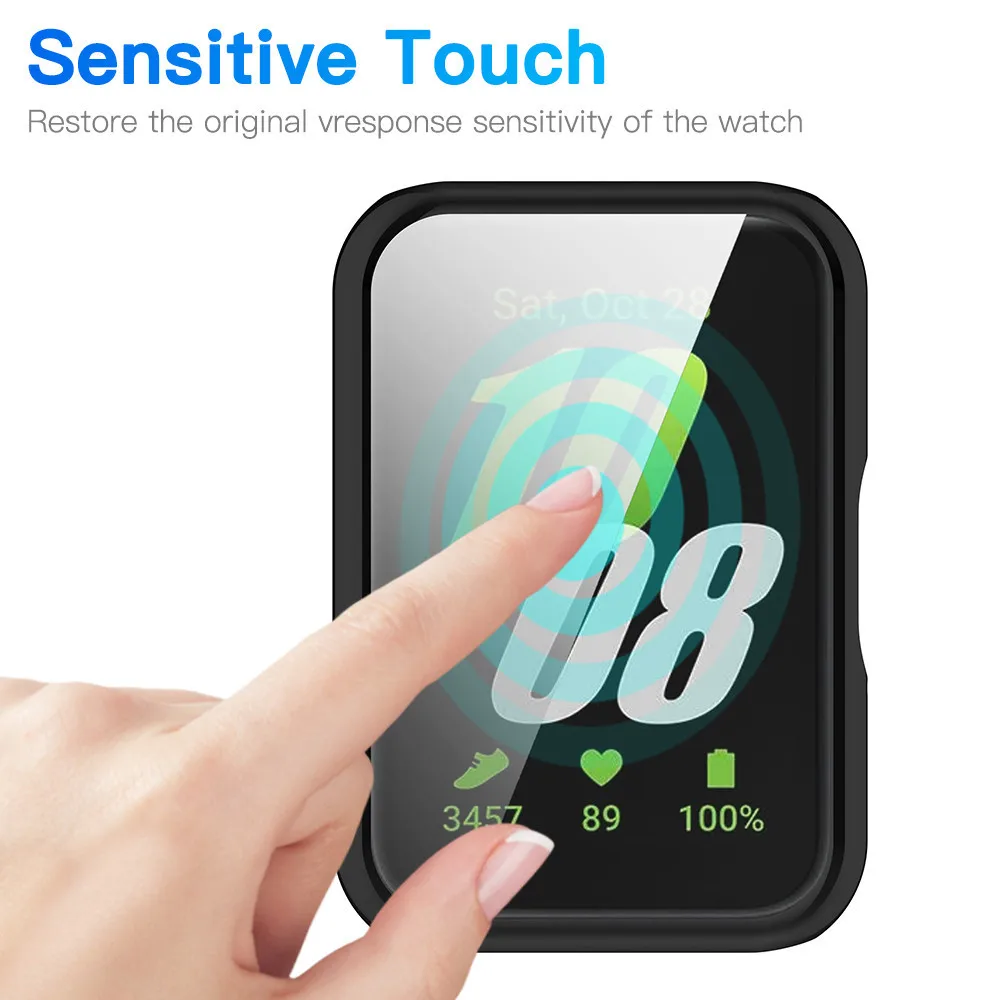 Full Coverage TPU Bumper Screen Protector Case - Soft Protective Cover