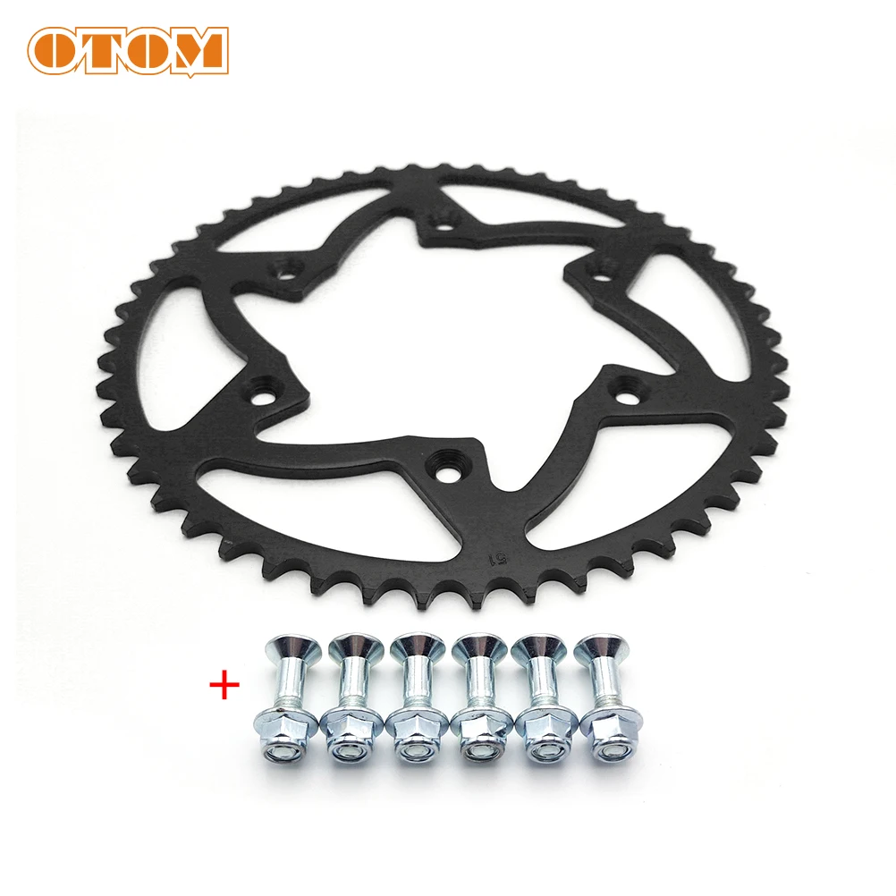 OTOM Motorcycle 45/47/49/51/52T Rear Sprocket Lightweight Steel Chain Plate For HONDA CR125/250R CRF250F CRF250X/RX CRF450 XR400