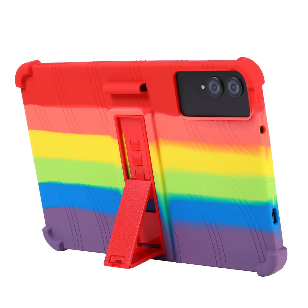 Premium Soft Silicon Tablet Case with Rear Kickstand and Enhanced Durability