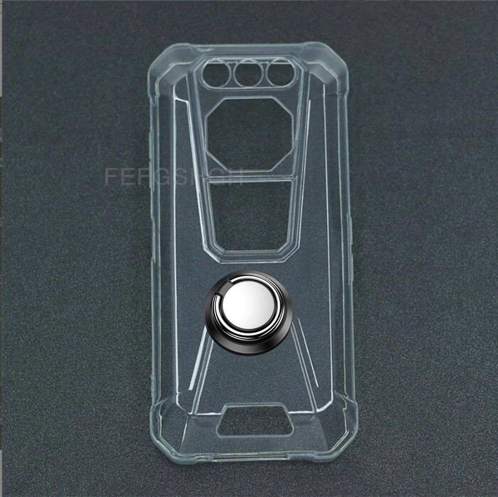 For FOSSiBOT F106 Pro 6.58" 2024 F106Pro FOSSiBOT F106 Pro Back Ring Holder Bracket Phone Cover TPU Soft Silicone Case 2