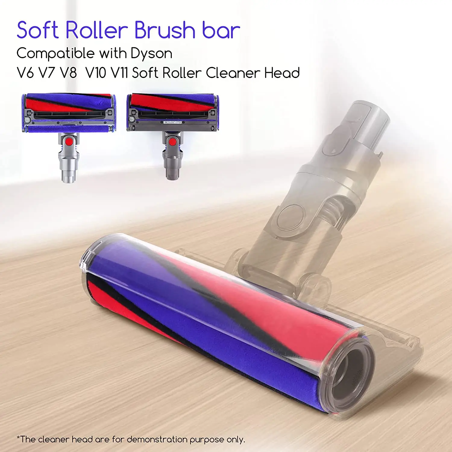 Soft Roller Brush Bar For Dyson V6 V7 V8 V10 V11 Vacuum Cleaner Accessories Parts Velvet Floor Brush Roller Core Main Brush Core