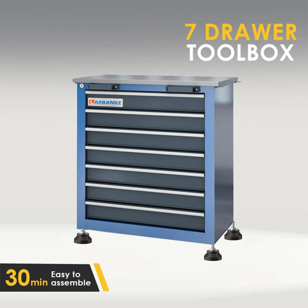 7-Drawer Rolling Tool Chest Toolbox,with 360° Lockable Wheels and