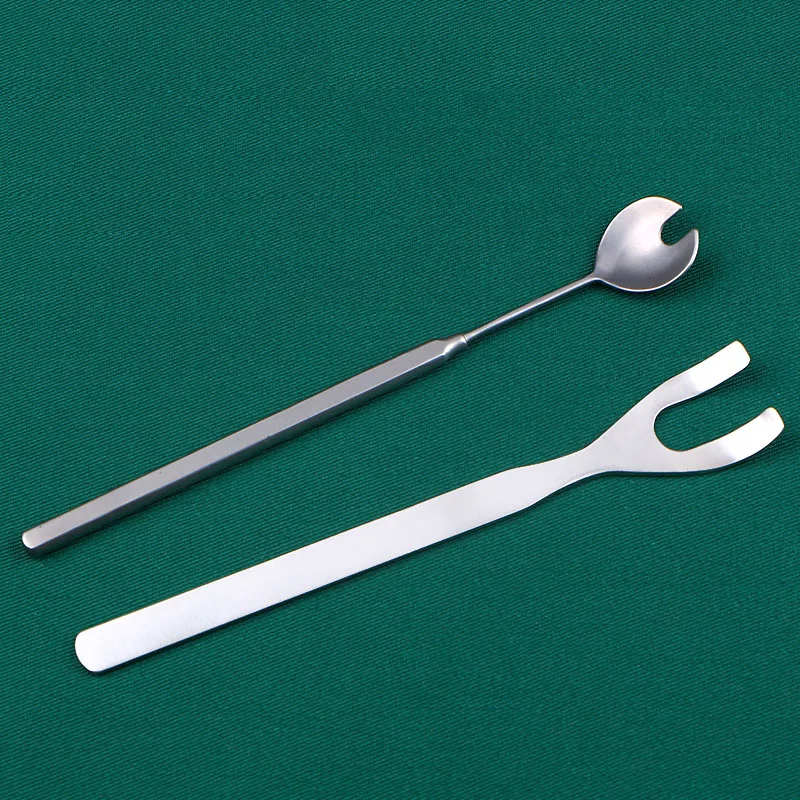 Eye Removal Device Stainless Steel Scraper Scoop Optic Nerve Scoop