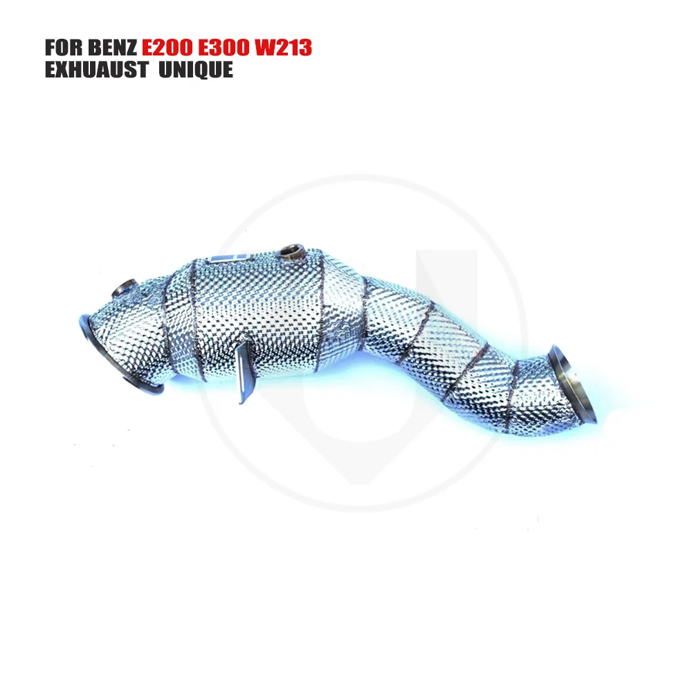 

UNIQUE Exhaust Manifold Downpipe for Mercedes-Benz W213 2020 Car Accessories With Catalytic converter Header Without cat pipe