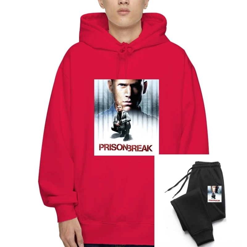 

T-Sweatshirt Hoodies Prison Break White The Happiness Is Have My T-Pullover New Fleece Plus Fleece Sweatshirt Hoodies