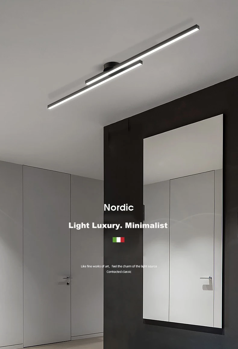 Description Picture 2 of itemMinimalist LED Strip Ceiling Light Modern Living Room Bedroom Corridor Ceiling Lamp Home Decoration Indoor Lighting