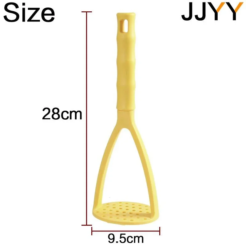 Plastic Pressed Potato Masher Puree Juice Maker Potato Tomato Pusher Smooth Mashed Potatoes Crusher Fruit Stonego Kitchen Tools potato masher