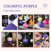 Laser Glitter Powder, 80g, 6 Colors, for Nail Art, Crafts, Candle Making, DIY Projects, Fine Glitter for Precise Designs 6