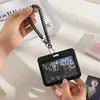 Black Style 3 inch Card Holder Kpop Photocard Holder Photo Card Holder Bag Pendant School Stationery 5