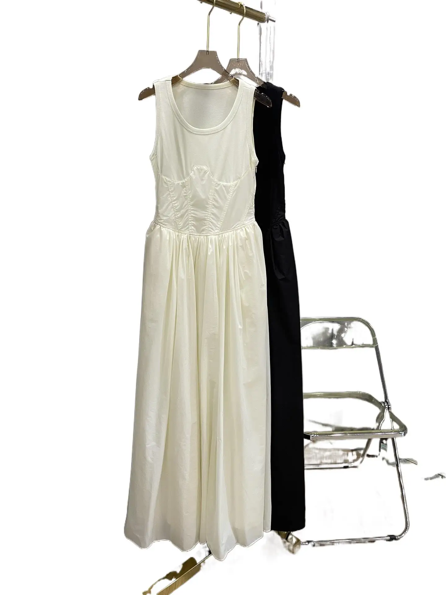 

2023 Women's Clothing Sleeveless Long Jumper Dress