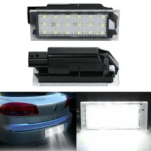 

IP67 White OEM-Fit 3W Full LED License Plate Light For Renault Clio Laguna 2 Megane 3 Twingo Master Vel Satis Car Lights 12V 3W