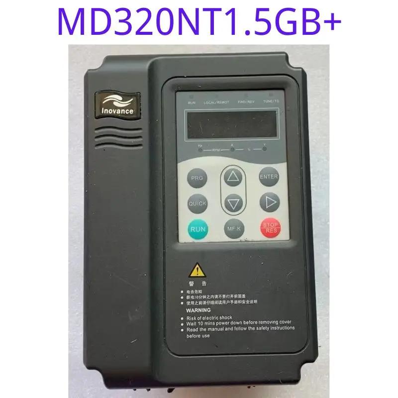 

Used frequency converter MD320NT1.5GB+ 1.5KW functional test intact