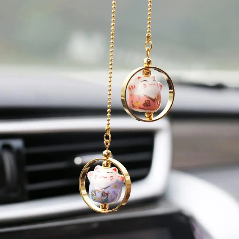 

2Pcs Hanging Widget Funny Reusable Lightweight Mini Cat Car Hanging Decoration for Office Hanging Ornament Hanging Decor