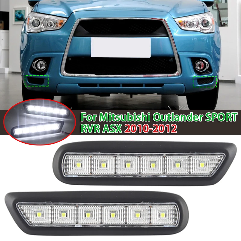 

Car Front Bumper Fog Light LED Daytime Running Light for Mitsubishi Outlander SPORT RVR ASX 2010-2012