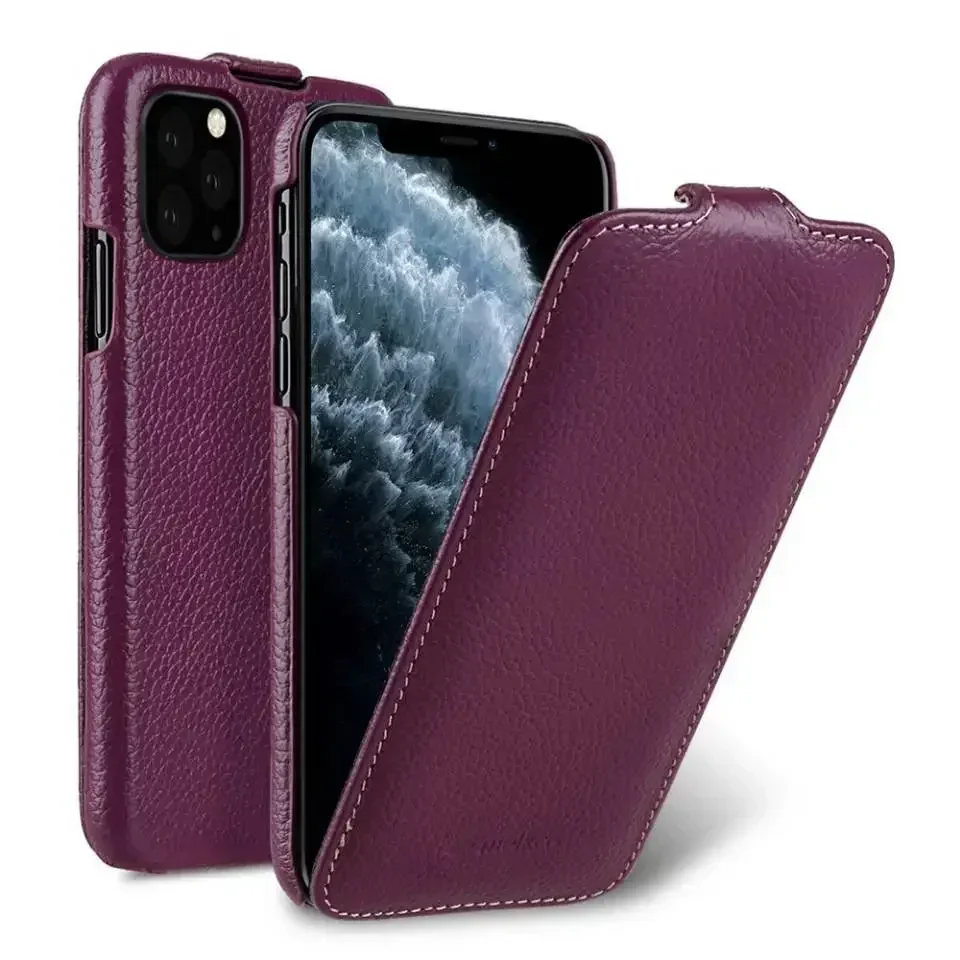 Melkco Premium Vertical Genuine Leather Case - First Layer Cowhide Cover