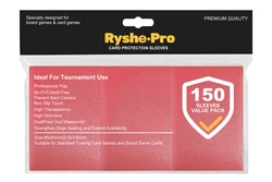 Matte Standard Size Card Sleeves - Pack of 100, Card Protectors for Trading Card Games and Board Games (150pcs Red)